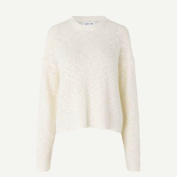 SAMSØE SAMSØE Zoey Crew Neck Sweater • Cream Color • NWT - Picture 1 of 5